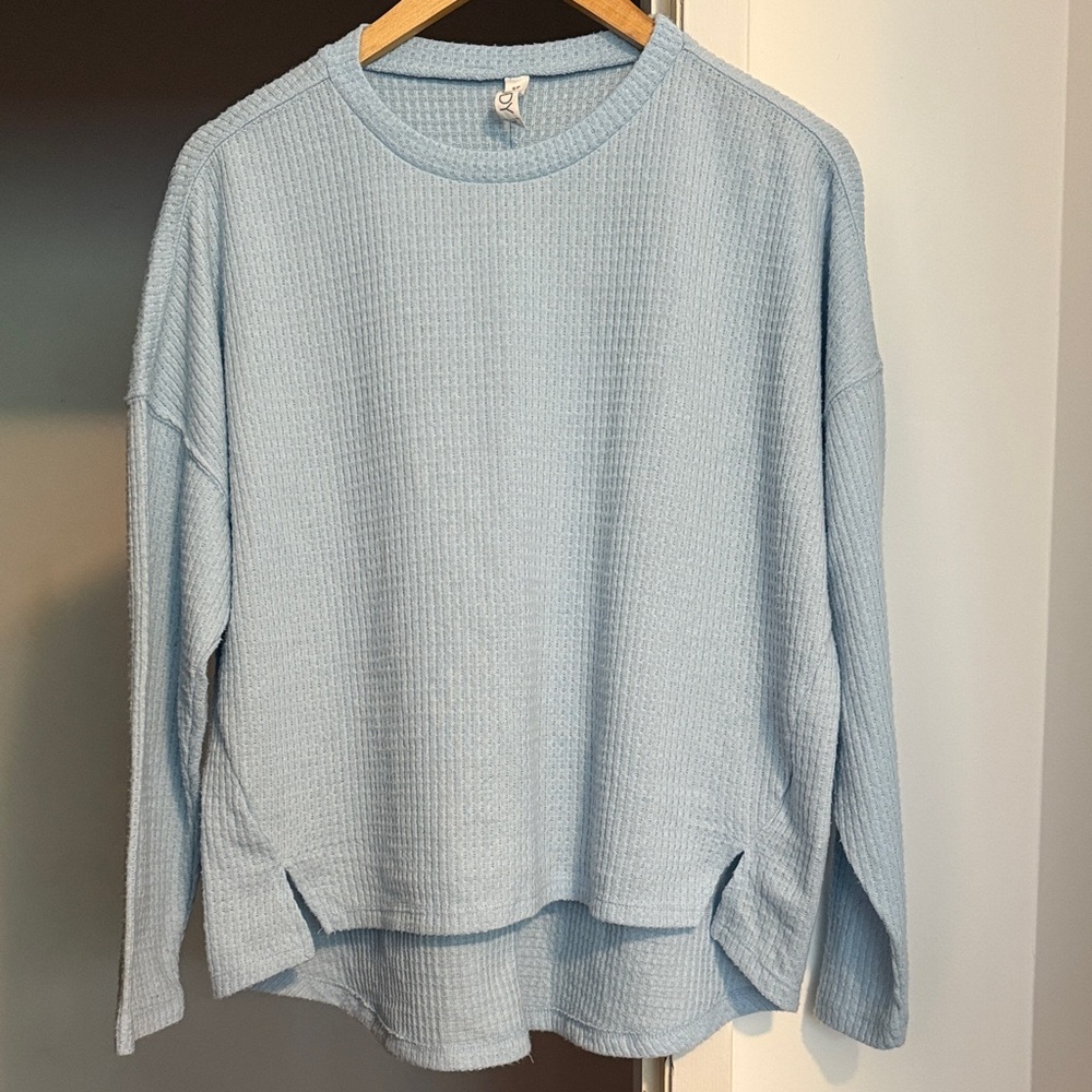 Cotton On Body Light Blue Long Sleeve Top